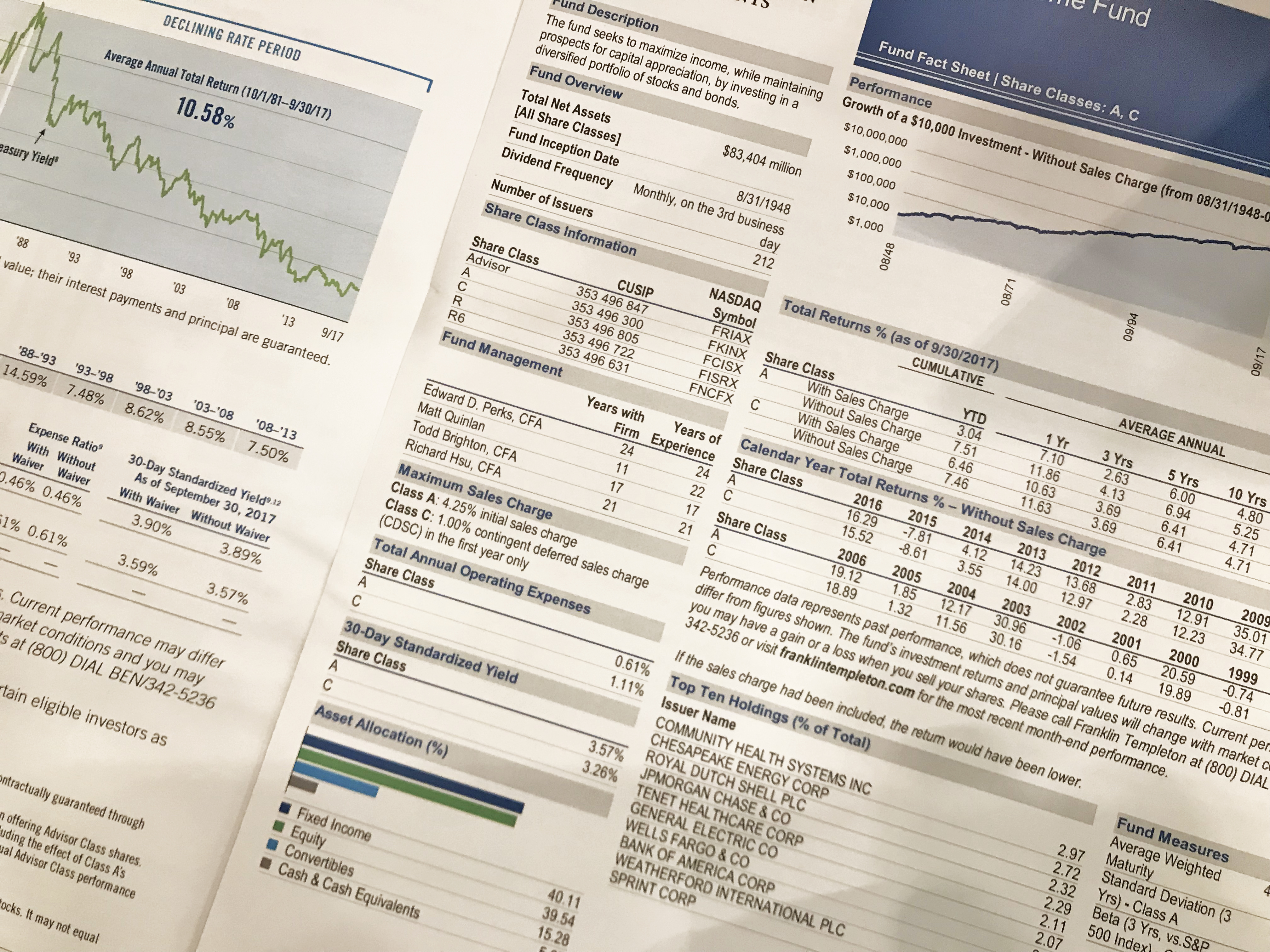 Investigating Investments